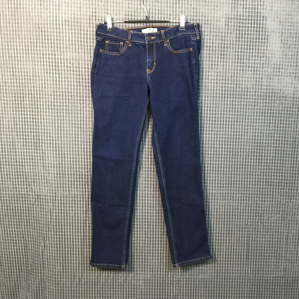Hollister California Dark Wash Skinny Jeans‎ Womens 9S W29 L30 Blue Denim
